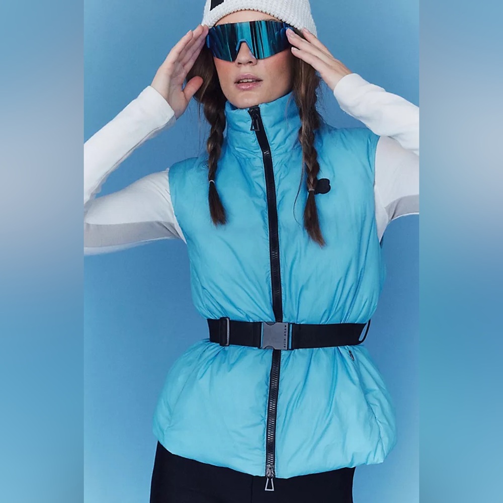 NWT Erin snow NIX VEST IN‎ AIRWAVE size medium in blue